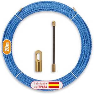 InstalPlace Anguila BRICO Kabeldoorvoer, verwisselbare klemmen met accessoires, drievoudig gevlochten, diameter 6 mm, 20 m InstalPlace Anguila BRICO Kabeldoorvoer, verwisselbare klemmen met accessoires, drievoudig gevlochten, diameter 6 mm, 20 m