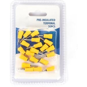 Glowster Voorgeïsoleerde terminal PTV2-10 geel (20 stuks/blister) Glowster Voorgeïsoleerde terminal PTV2-10 geel (20 stuks/blister)