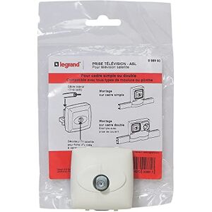 Legrand 098993 TV-stopcontact voor satellietinstallatie, samenstelbaar, wit Legrand 098993 TV-stopcontact voor satellietinstallatie, samenstelbaar, wit