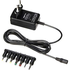 Amazon Basics Voeding, universeel, met 7 afneembare stekkers, 3-12 V (DC), omkeerbare polariteit, zwart Amazon Basics Voeding, universeel, met 7 afneembare stekkers, 3-12 V (DC), omkeerbare polariteit, zwart