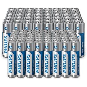 Philips Ultra AA/AAA Alkaline Batterijen Combo Grote waarde voor gemengd gebruik, Pack van 96 Philips Ultra AA/AAA Alkaline Batterijen Combo Grote waarde voor gemengd gebruik, Pack van 96