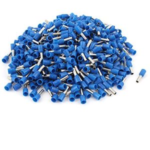 Uxcell E2508 14 AWG Geïsoleerde Draad Ferrules Cord End Terminals met 480 Stuk Blauw Uxcell E2508 14 AWG Geïsoleerde Draad Ferrules Cord End Terminals met 480 Stuk Blauw