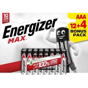 Energizer AAA-batterijen, lange levensduur voor dagelijks gebruik, sulfaatvrij, levensduur van 10 jaar Energizer AAA-batterijen, lange levensduur voor dagelijks gebruik, sulfaatvrij, levensduur van 10 jaar