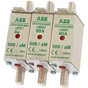 ABB OFAF000AM80 FUS NH000 aM 80A 500V ABB OFAF000AM80 FUS NH000 aM 80A 500V