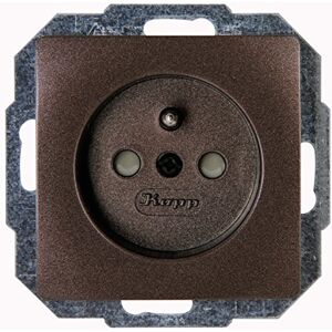 Kopp Parijs 921126081 Middenaardingscontactdoos 1-voudig met verhoogde aanraakbeveiliging, palissander-bruin Kopp Parijs 921126081 Middenaardingscontactdoos 1-voudig met verhoogde aanraakbeveiliging, palissander-bruin