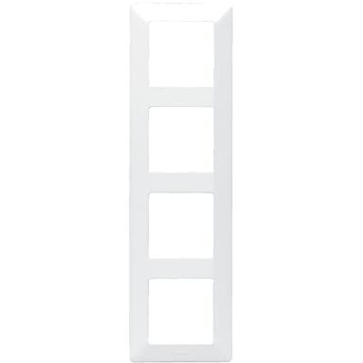 Legrand , Valena Life 4-voudig afdekframe, gemaakt van halogeenvrij thermoplast, voor horizontale en verticale montage, klikken op Valena-inzetstukken, kleur: ultrawit, 754005 Legrand , Valena Life 4-voudig afdekframe, gemaakt van halogeenvrij thermoplast, voor horizontale en verticale montage, klikken op Valena-inzetstukken, kleur: ultrawit, 754005