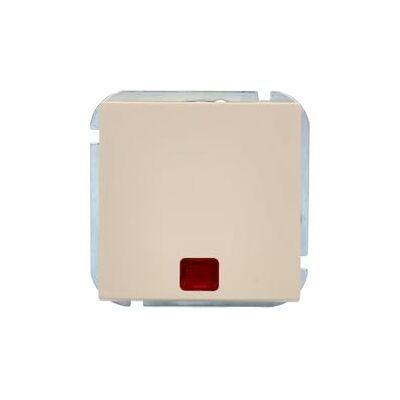 Unitec Miami, Controle-wisselschakelaar, IP20, 10A, inbouwmontage, glanzend, sahara beige, 1 stuk Unitec Miami, Controle-wisselschakelaar, IP20, 10A, inbouwmontage, glanzend, sahara beige, 1 stuk