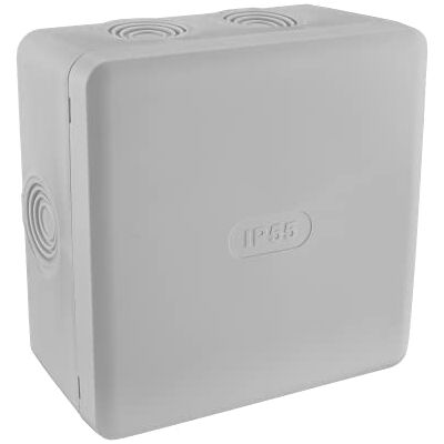 DEBFLEX 718808 Aansluitdoos IP55 115 x 115 mm Grijs DEBFLEX 718808 Aansluitdoos IP55 115 x 115 mm Grijs