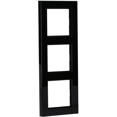 Jung A5583BFSW 3-voudig frame A 550 (thermoplastisch onbreekbaar) zwart serie A Jung A5583BFSW 3-voudig frame A 550 (thermoplastisch onbreekbaar) zwart serie A
