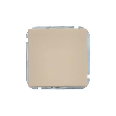 Unitec Drukknop Miami, IP20, 10A, inbouwmontage, glanzend, sahara beige, 1 stuk Unitec Drukknop Miami, IP20, 10A, inbouwmontage, glanzend, sahara beige, 1 stuk