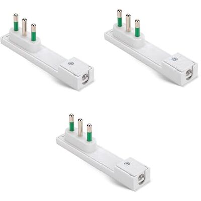 FANTON 80063-B3 Set van 3 Ruimtebesparende Italiaanse Stopcontacten 2P+T 16A CLOCK FANTON 80063-B3 Set van 3 Ruimtebesparende Italiaanse Stopcontacten 2P+T 16A CLOCK
