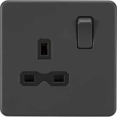 Knightsbridge Schakelstopcontact 13A 1G DP zonder schroeven Knightsbridge Schakelstopcontact 13A 1G DP zonder schroeven