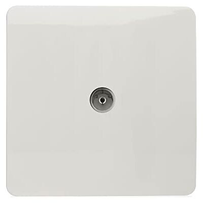 Trendi Switch Trendi Artistic modern glanzend tactiele tv-stopcontact wit art-tvswh Trendi Switch Trendi Artistic modern glanzend tactiele tv-stopcontact wit art-tvswh