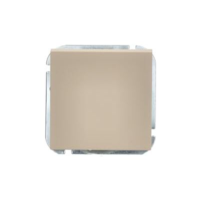 Unitec Uit-/wisselschakelaar Miami, A/W-schakelaar, IP20, 10A, inbouwmontage, glanzend, sahara beige, 1 stuk Unitec Uit-/wisselschakelaar Miami, A/W-schakelaar, IP20, 10A, inbouwmontage, glanzend, sahara beige, 1 stuk