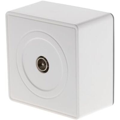 Zenitech - Vulco TV - Wit - 9.52mm - TV stopcontact Zenitech - Vulco TV - Wit - 9.52mm - TV stopcontact