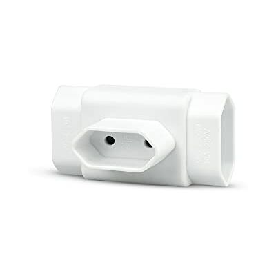 Garza Drievoudig stopcontact voor, met geaard contact, 3 eurostopcontacten, type C, kinderbeveiliging, wit Garza Drievoudig stopcontact voor, met geaard contact, 3 eurostopcontacten, type C, kinderbeveiliging, wit