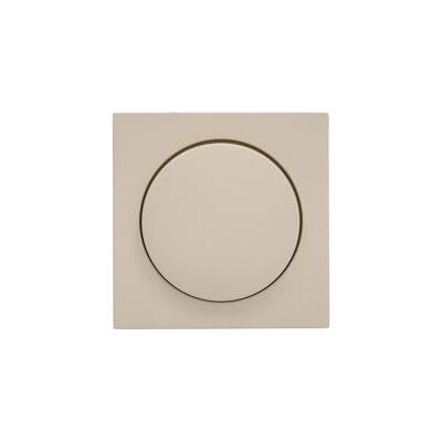 Unitec Dimmerafdekking Miami, IP20, drukknop, glanzend, sahara beige, 1 stuk Unitec Dimmerafdekking Miami, IP20, drukknop, glanzend, sahara beige, 1 stuk