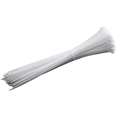 Meister Kabelbinders Praktische set 100 stuks wit 300 x 4,8 mm stevig nylon vormvast duurzaam en robuust/kabelbinderset voor bundelgoed/kabelverbinders / 7452580, 300 mm Meister Kabelbinders Praktische set 100 stuks wit 300 x 4,8 mm stevig nylon vormvast duurzaam en robuust/kabelbinderset voor bundelgoed/kabelverbinders / 7452580, 300 mm