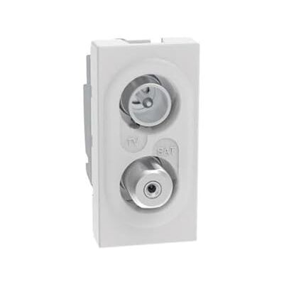 BTicino JW4214D Witte TV Sat Stopcontact - Direct 1 Module BTicino JW4214D Witte TV Sat Stopcontact - Direct 1 Module