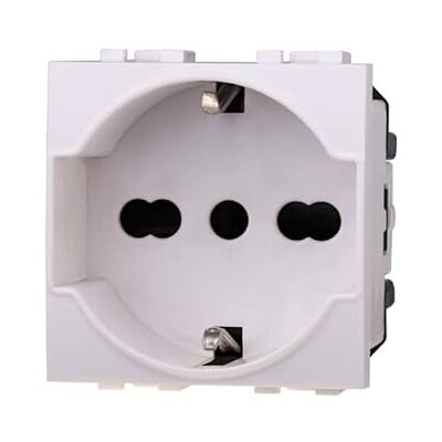 ETTROIT Wit Space Serie Schuko Stopcontact - Power Outlet ETTROIT Wit Space Serie Schuko Stopcontact - Power Outlet