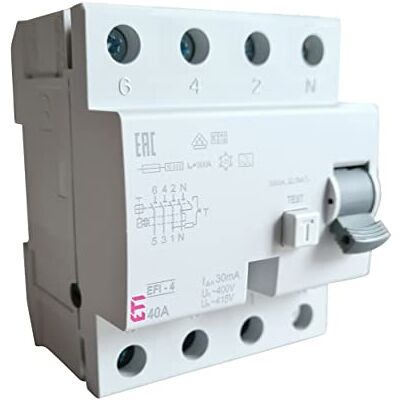 Schwabe aardlekschakelaar - 4-polig, 40A, 30mA, compact, Made in Germany - Aardlekschakelaar Schwabe aardlekschakelaar - 4-polig, 40A, 30mA, compact, Made in Germany - Aardlekschakelaar