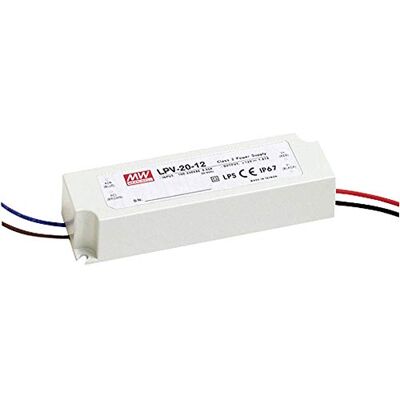 MEAN WELL LED Driver LPV-20-24 24V DC 0,84A MEAN WELL LED Driver LPV-20-24 24V DC 0,84A