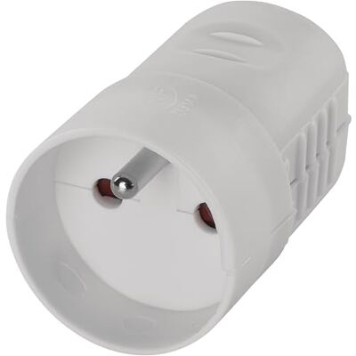 EMOS P0042 Stopcontact, 250 V, 16 A, wit EMOS P0042 Stopcontact, 250 V, 16 A, wit