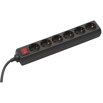 Meister Tido 7430520 Stekkerdoos, 6-voudig, 1,4 m kabel, zwart, kunststof kabel, IP20, voor binnen, schakelaar, stekkerdoos, meervoudig stopcontact, tafelstopcontact, Tido 6-voudig Meister Tido 7430520 Stekkerdoos, 6-voudig, 1,4 m kabel, zwart, kunststof kabel, IP20, voor binnen, schakelaar, stekkerdoos, meervoudig stopcontact, tafelstopcontact, Tido 6-voudig