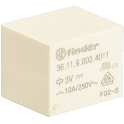 Finder Rohs Rele 3611 Ci 3V DC 1C 10A Finder Rohs Rele 3611 Ci 3V DC 1C 10A