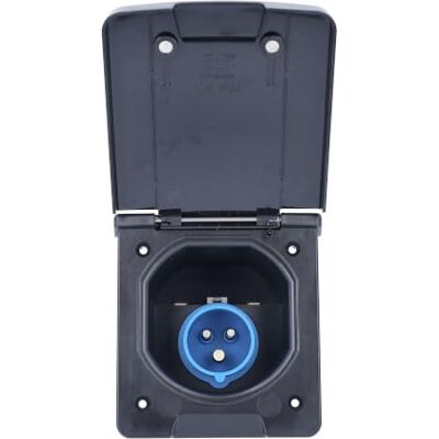 Schwabe 62471 Stopcontact - IEC Caravanstekker - Zwart Schwabe 62471 Stopcontact - IEC Caravanstekker - Zwart