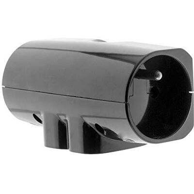 Zenitech - Quadriplite - Zwart - 4 stopcontacten - Stekkerdoos Zenitech - Quadriplite - Zwart - 4 stopcontacten - Stekkerdoos