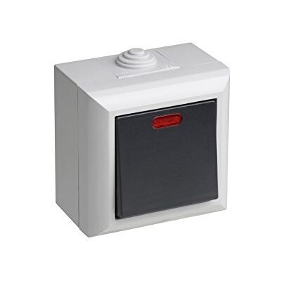 Meister Controlschakelaar 1-voudig, opbouw, IP54, Delta, 7417090, grijs Meister Controlschakelaar 1-voudig, opbouw, IP54, Delta, 7417090, grijs