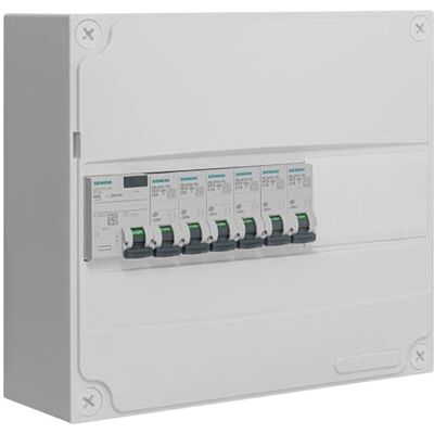 SIEMENS Vooraf samengestelde elektrische kast - 1 rij, 13 modules - Elektrisch paneel SIEMENS Vooraf samengestelde elektrische kast - 1 rij, 13 modules - Elektrisch paneel