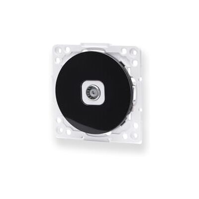 VoltShine TV-adapter 1-voudig, compatibel met Duitse en Franse stopcontacten, zwart, ideaal voor het aansluiten van videoapparaten. VoltShine TV-adapter 1-voudig, compatibel met Duitse en Franse stopcontacten, zwart, ideaal voor het aansluiten van videoapparaten.