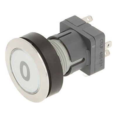 Schlegel 23.000.593 drukknop roestvrij staal, drukknop helder, aanduiding 0, verlichte contactgever 1 wisselaar, 24V LED Schlegel 23.000.593 drukknop roestvrij staal, drukknop helder, aanduiding 0, verlichte contactgever 1 wisselaar, 24V LED