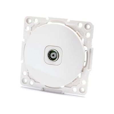WatioWave TV-stopcontact 1-voudig, wit, geschikt voor Duitse en Franse verbindingen, ideaal voor signaaloverdrachtsystemen. WatioWave TV-stopcontact 1-voudig, wit, geschikt voor Duitse en Franse verbindingen, ideaal voor signaaloverdrachtsystemen.