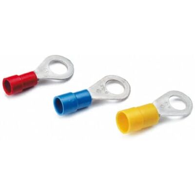 Cimco - Isolierte Quetschkabelschuhe Ringform Cu DIN 46237 0,5-1mm² M6 - Cu - Geïsoleerde ringenkabelschoen Cimco - Isolierte Quetschkabelschuhe Ringform Cu DIN 46237 0,5-1mm² M6 - Cu - Geïsoleerde ringenkabelschoen