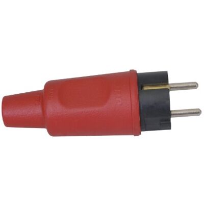 Kopp 179512005 - Aardingbescherming, Vullende rubberen plug met uitloop - Stekker Kopp 179512005 - Aardingbescherming, Vullende rubberen plug met uitloop - Stekker