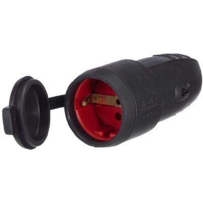Unitec 40555L rubber geaard contact koppeling met deksel Unitec 40555L rubber geaard contact koppeling met deksel