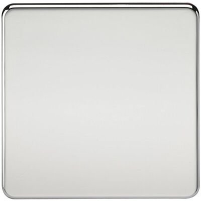 Knightsbridge 1-voudig schroefloze afdekplaat Polished Chrome Poliertes Chrom Knightsbridge 1-voudig schroefloze afdekplaat Polished Chrome Poliertes Chrom