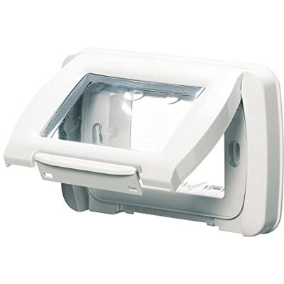 Gewiss ELECTRALINE Weerbestendige plaat, 3 modules, wit Gewiss ELECTRALINE Weerbestendige plaat, 3 modules, wit