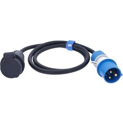 as - Schwabe as Schwabe CEE adapterkabel 1,5 m H07RN-F, 230 V 16 A, SEV type 23 koppeling IP55 naar CEE stekker met spanningsindicator, IP44 spatwaterdicht as - Schwabe as Schwabe CEE adapterkabel 1,5 m H07RN-F, 230 V 16 A, SEV type 23 koppeling IP55 naar CEE stekker met spanningsindicator, IP44 spatwaterdicht