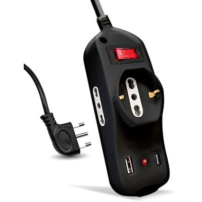 V-TAC Verdelers 1,5 m, 2 uitgangen, USB 2, Zwart V-TAC Verdelers 1,5 m, 2 uitgangen, USB 2, Zwart