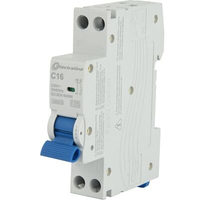 MARCA - Interruttore magnetotermico 16A 1P+N 4.5kA - Circuit Breaker MARCA - Interruttore magnetotermico 16A 1P+N 4.5kA - Circuit Breaker