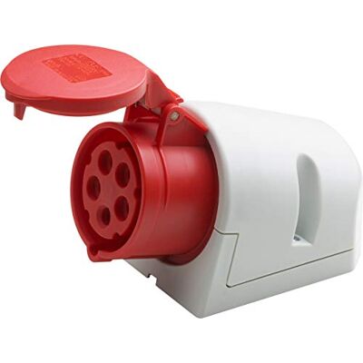 Meister CEE-stopcontact opbouw 5-polig rood 400 V 16 A maximale kabeldoorsnede 2,5 mm² (flexibele aders) & 4,0 mm² (stijve aders) IP44 buiten/CEE-wandcontactdoos / 7424010 Meister CEE-stopcontact opbouw 5-polig rood 400 V 16 A maximale kabeldoorsnede 2,5 mm² (flexibele aders) & 4,0 mm² (stijve aders) IP44 buiten/CEE-wandcontactdoos / 7424010