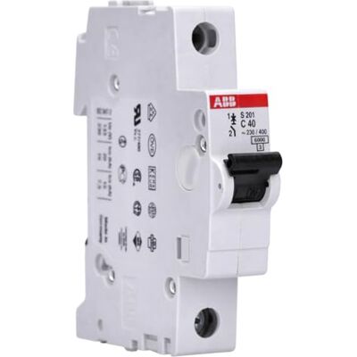 ABB 2CDS251001R0404 MAGNETO 1P 40A CURVA C 6/10KA S201-C40 C-karakteristiek zekering voor montage op kaprail, schakelvermogen 6 kA, professionele schroefklem 2CDS251001R0404 ABB 2CDS251001R0404 MAGNETO 1P 40A CURVA C 6/10KA S201-C40 C-karakteristiek zekering voor montage op kaprail, schakelvermogen 6 kA, professionele schroefklem 2CDS251001R0404