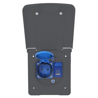 as - Schwabe as Schwabe Caravan voortentstopcontact met USB-C & USB-A, SAT-aansluiting en 230 V stopcontact, caravan buitenstopcontact IP44 voor camper en camper, antraciet as - Schwabe as Schwabe Caravan voortentstopcontact met USB-C & USB-A, SAT-aansluiting en 230 V stopcontact, caravan buitenstopcontact IP44 voor camper en camper, antraciet