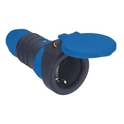 as - Schwabe as Schwabe DuroConn Geaarde koppeling, extreem robuust, spanningsweergave, met snelsluiting, 230V/16A, voor leidingen tot 3 x 2,5 mm², blauw/zwart, IP54 as - Schwabe as Schwabe DuroConn Geaarde koppeling, extreem robuust, spanningsweergave, met snelsluiting, 230V/16A, voor leidingen tot 3 x 2,5 mm², blauw/zwart, IP54