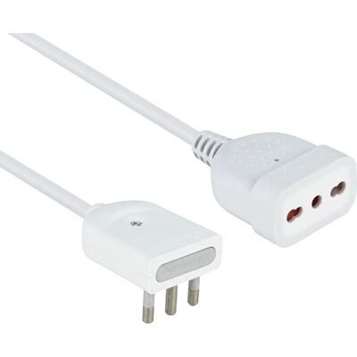 Electraline Mini Verlengsnoer - Ruimtebesparend 16A/10-16A, 50cm Electraline Mini Verlengsnoer - Ruimtebesparend 16A/10-16A, 50cm