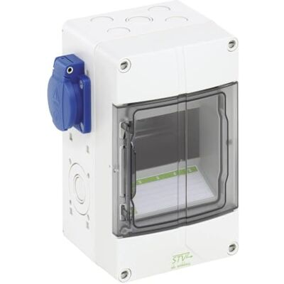 Spelsberg 4814054 CEE-stopcontactcombinatie 2X STKD, 16A, 230V, 125 x 200 x 122 mm, IP44, STV 502-S Spelsberg 4814054 CEE-stopcontactcombinatie 2X STKD, 16A, 230V, 125 x 200 x 122 mm, IP44, STV 502-S
